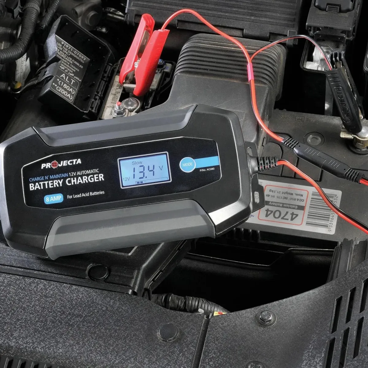 Outlet AC080 8 fase autom. acculader, 8,0 A, 12 V Acculaders & Starthulpen