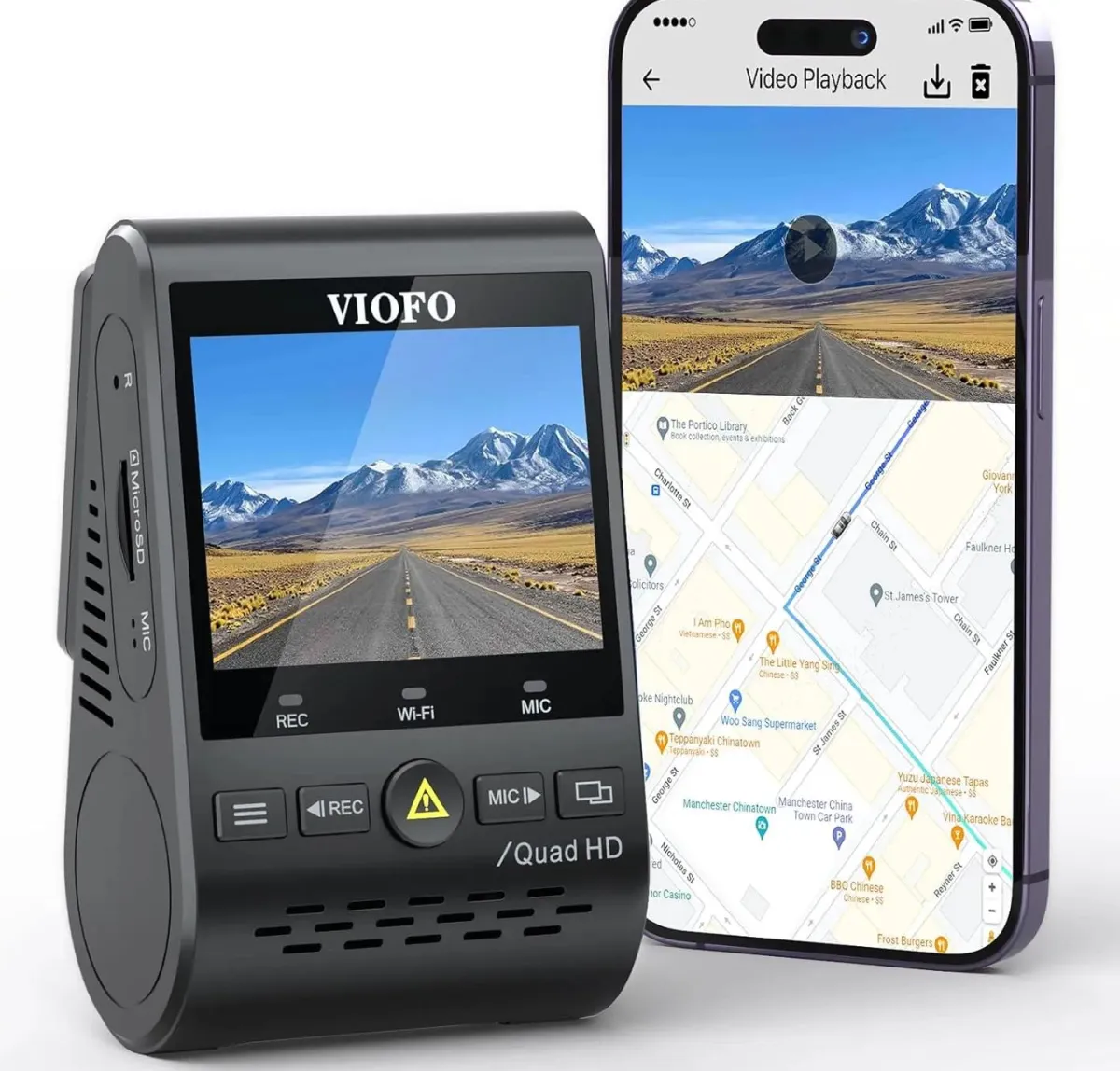Discount A129 Plus 1CH 2K Wifi GPS dashcam Dashcams
