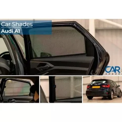 Online Audi A1 Sportback (GBA) 2018 & City Carver (GBH) 2019 - Zonneschermen achterportieren Autozonneschermen