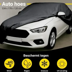 Online Autohoezen XL Zwart Autohoezen