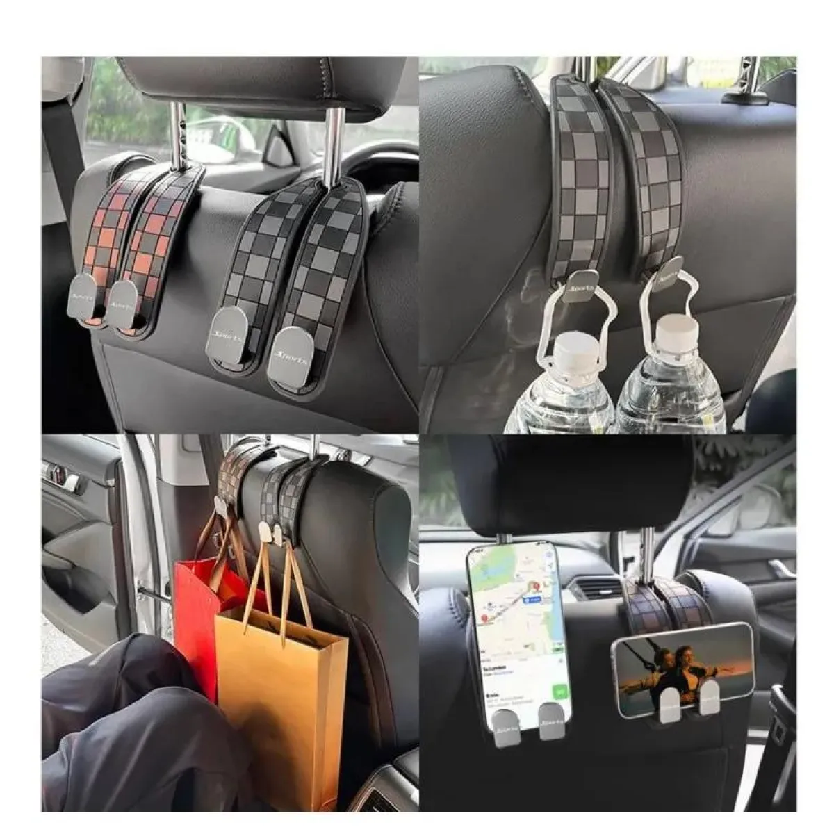 Auto Hoofdsteun Haakjes Split Organizers