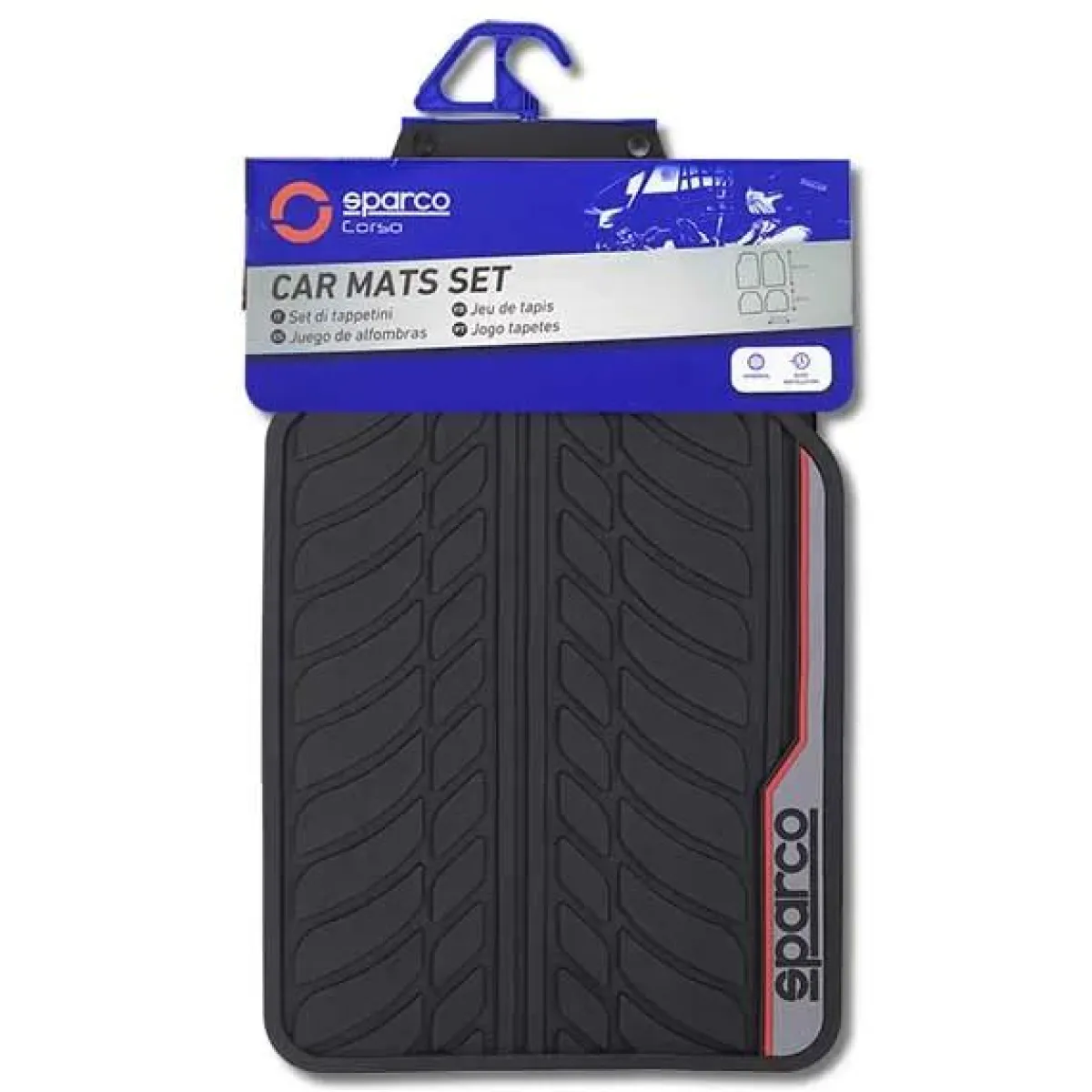 Clearance Automatten set - Rubber - Rood Automatten