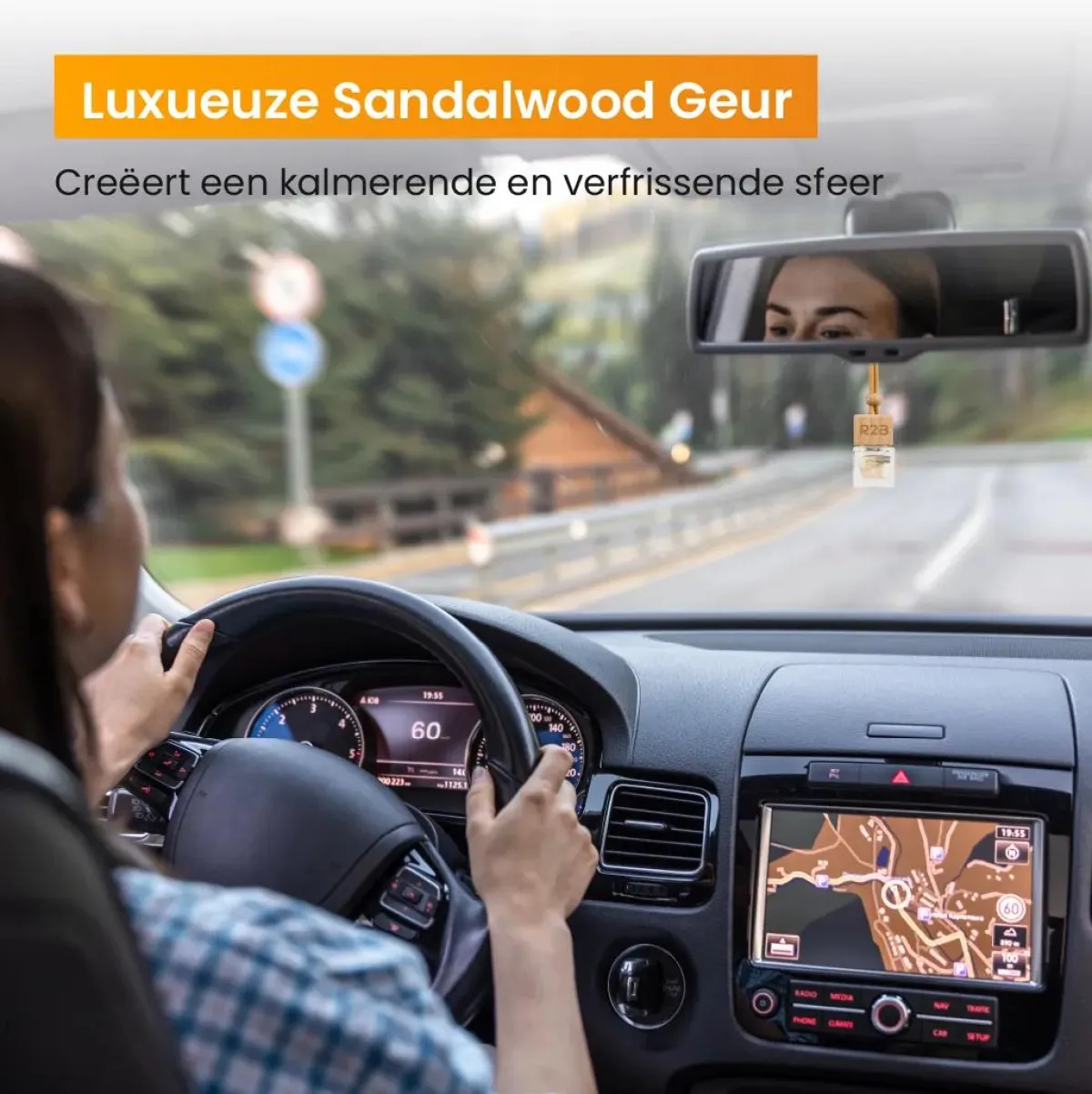 New Autoparfum Hangend, Sandalwood Geurverfrisser Interieurverzorging