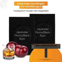 Clearance Autoparfum Navulling - Japanse Pruim & Rum Interieurverzorging