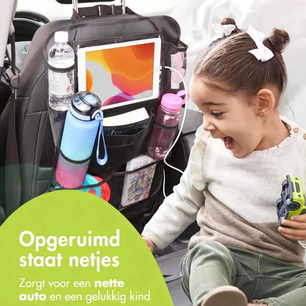 Sale Autostoel Organizer met Tablethouder - 2-Pack Organizers