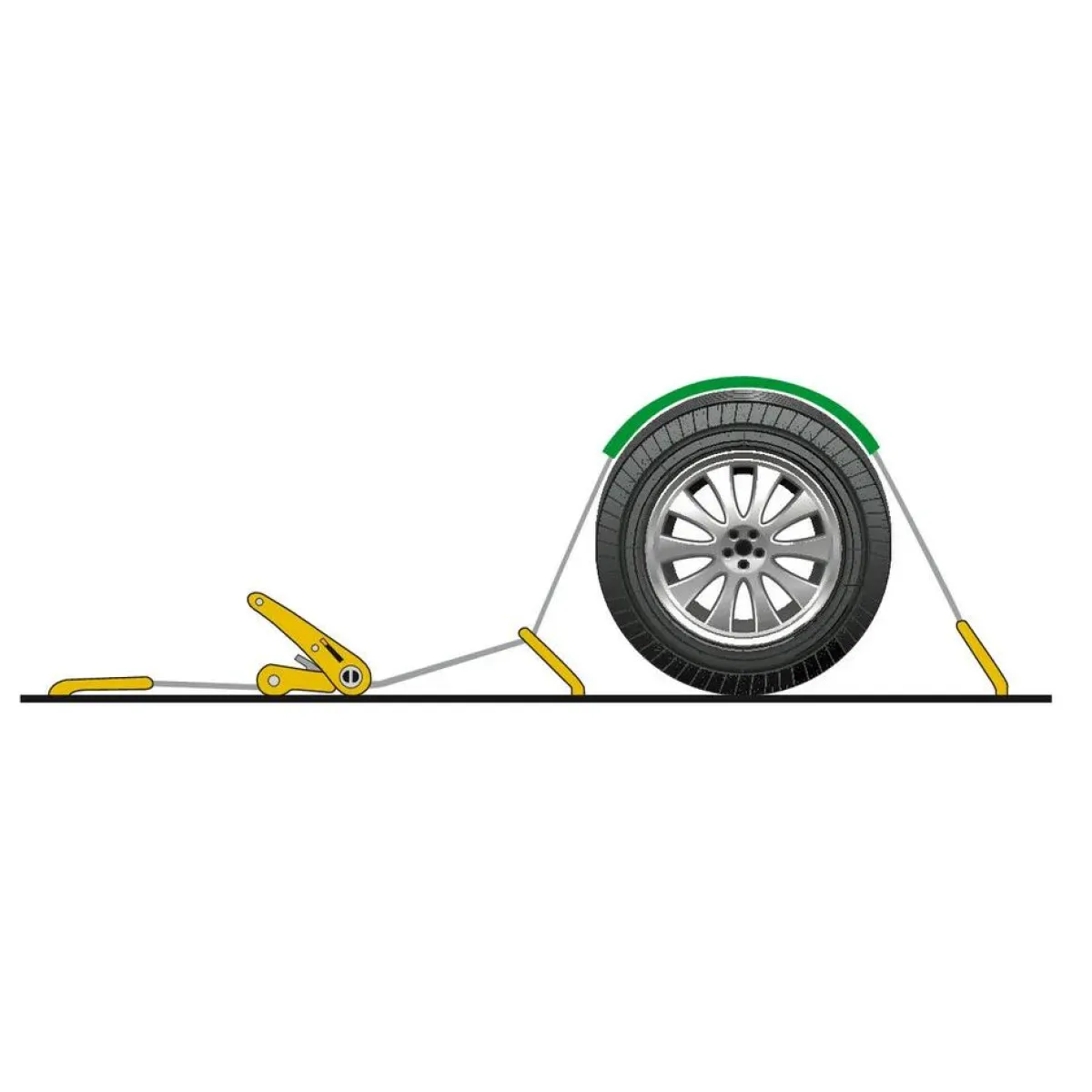 Sale Auto transport spanband 250 cm - 5000 kg Spanbanden