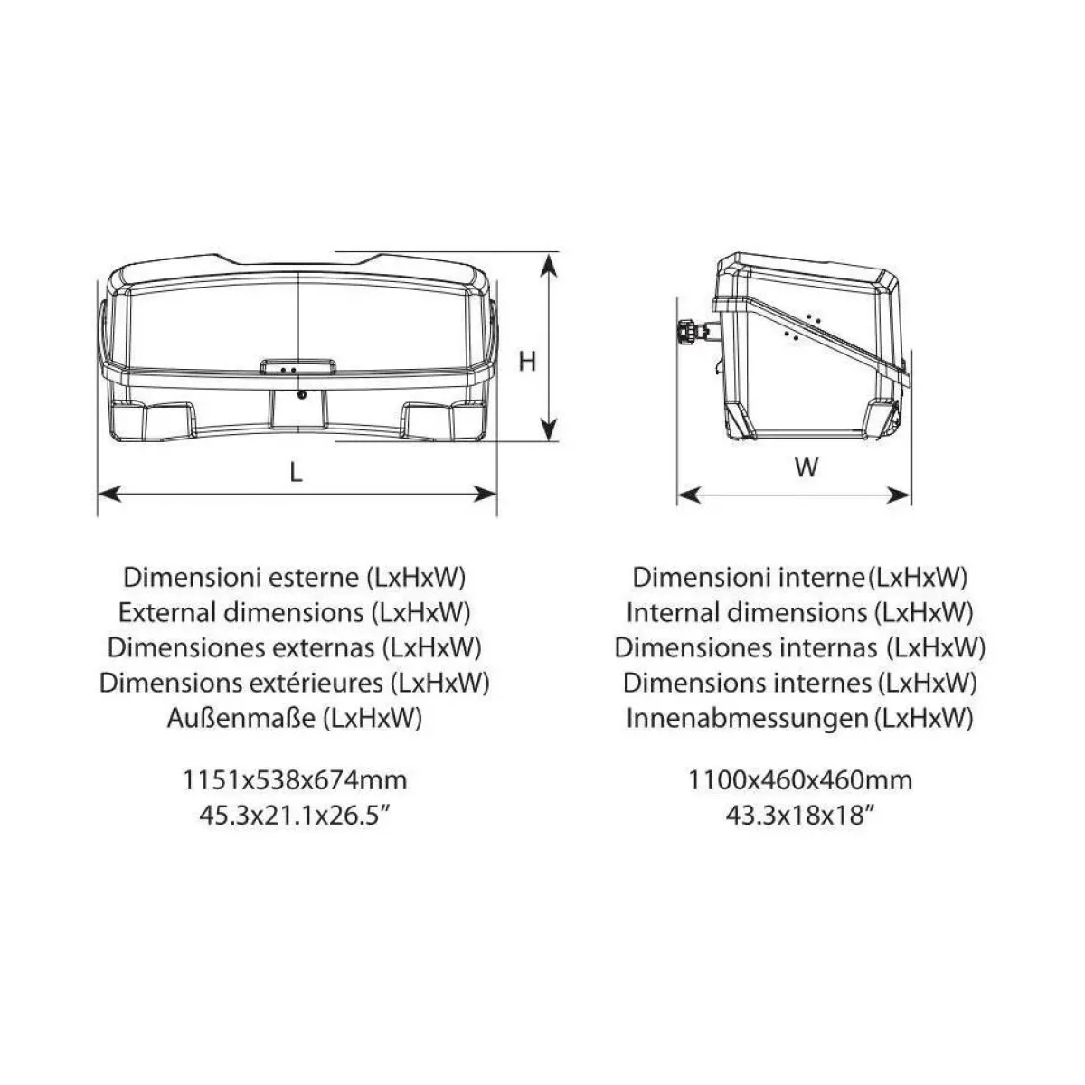 Discount bagagebox Trekhaakkoffers