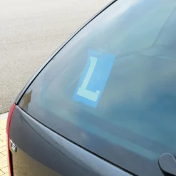 Discount Blauw bordje met witte L voor lesvoertuigen Markeringsborden & -Signalen