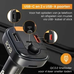 Bluetooth FM Transmitter Auto - Autolader Carkits