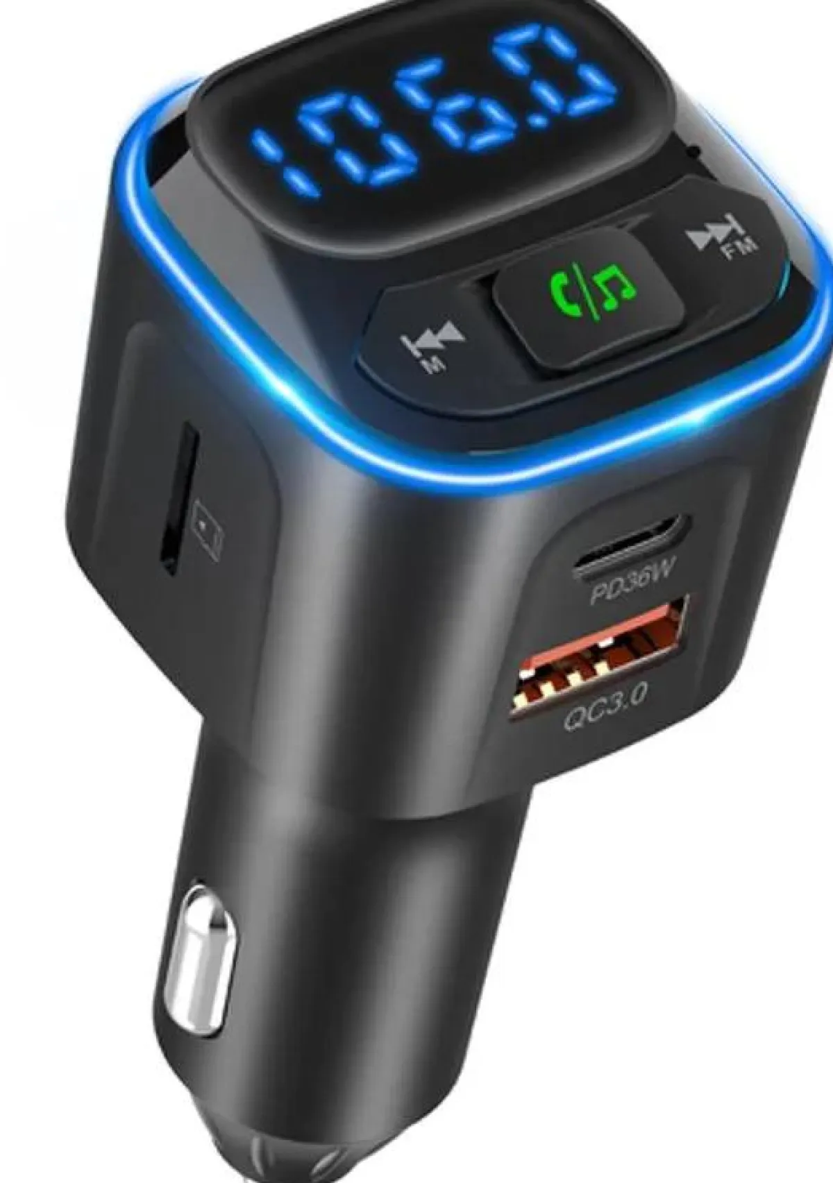 Discount Bluetooth FM Transmitter Carkit USB-C Carkits