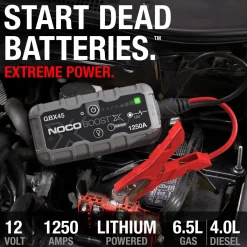 Boost X Jump Starter 1250A 12V met Powerbank Acculaders & Starthulpen