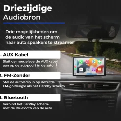 Best CarPlay/Android Auto scherm 7 inch Opzetschermen