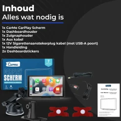 Best CarPlay/Android Auto scherm 7 inch Opzetschermen
