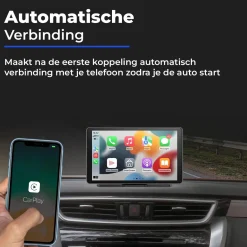 Best CarPlay/Android Auto scherm 7 inch Opzetschermen