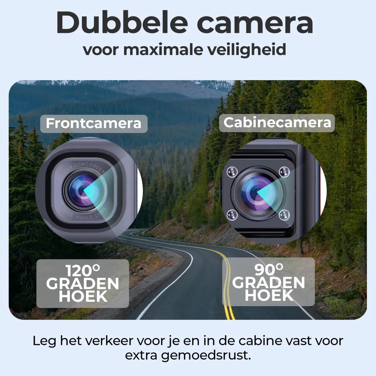 New CCT2500 Dashcam - FullHD - Dual - 120° Groothoek Dashcams