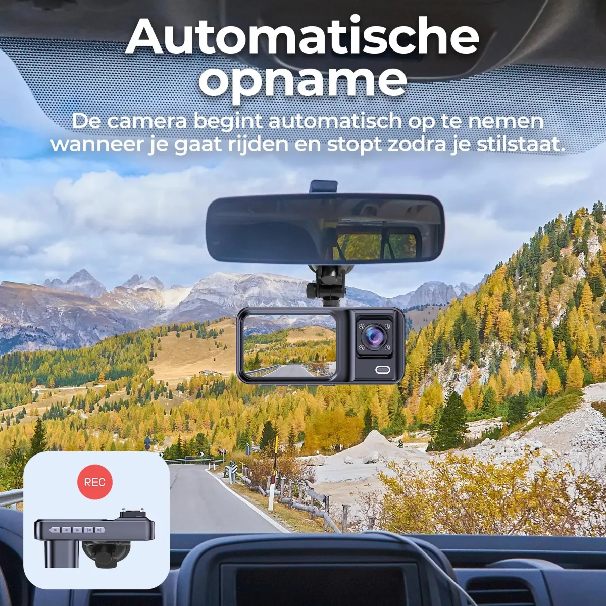New CCT2500 Dashcam - FullHD - Dual - 120° Groothoek Dashcams