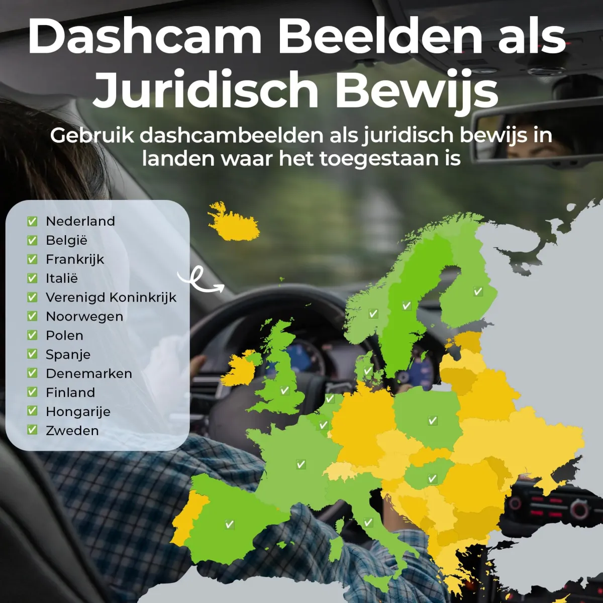 Outlet CCT1650 Dashcam - Full HD - 120° Groothoek Dashcams