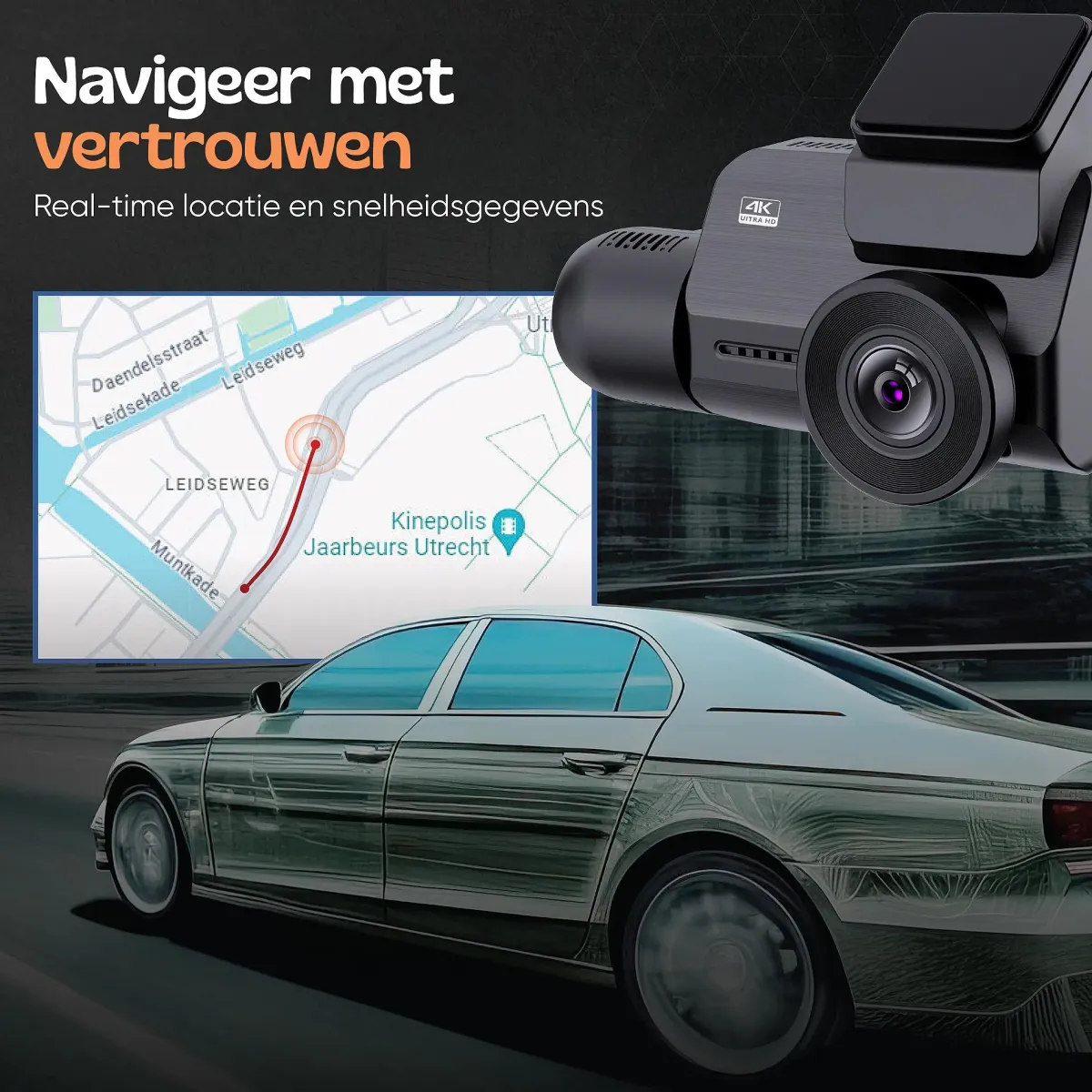 Discount 3CH Dashcam - WiFi GPS 4K 64GB - M800 Pro Dashcam Dashcams
