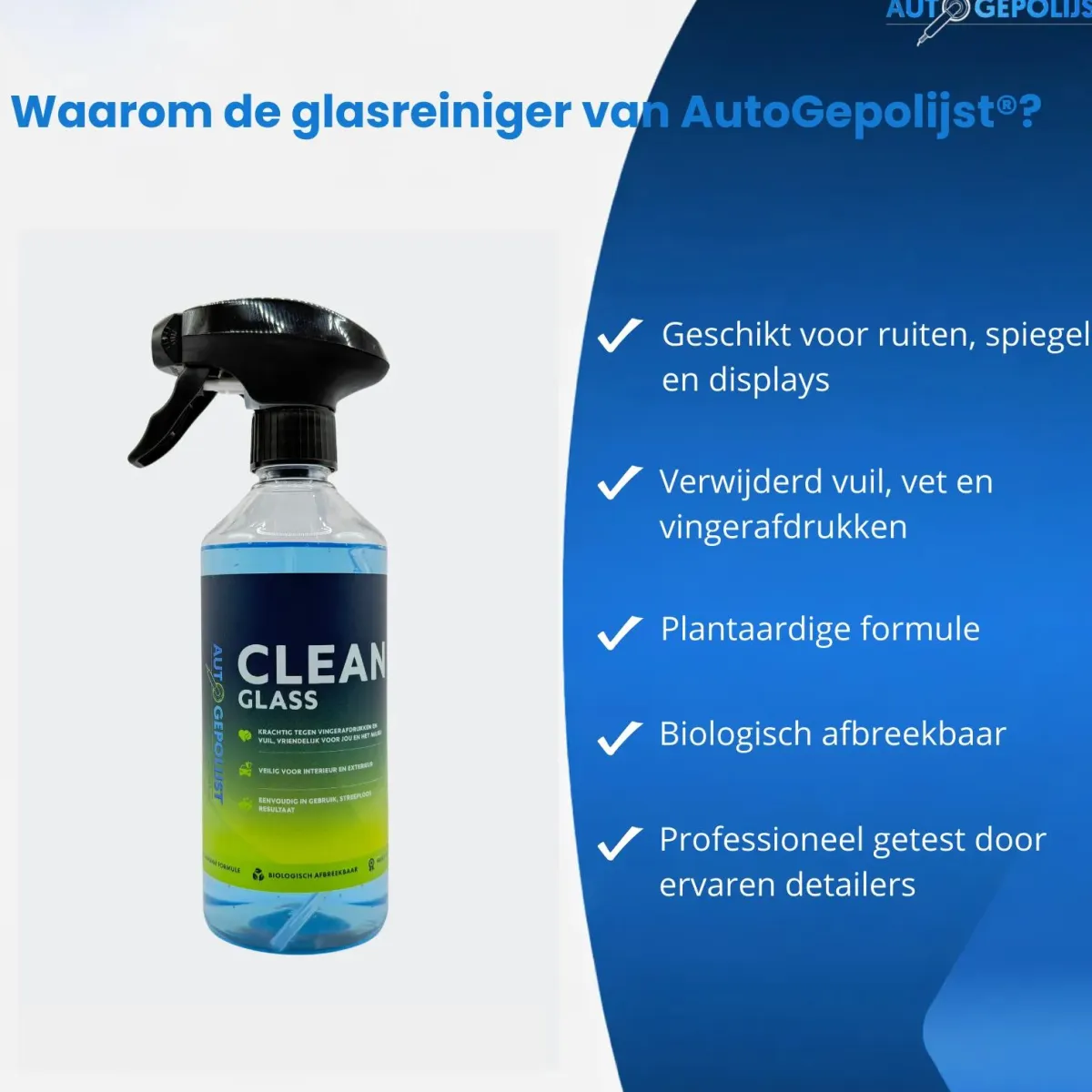 Clean Glass - Glasreiniger - 500 ml Auto Wassen