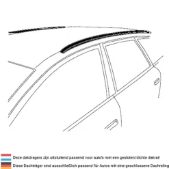 Clearance Dakdragers BMW 3-Serie Touring 2010-2011 Dakdragers