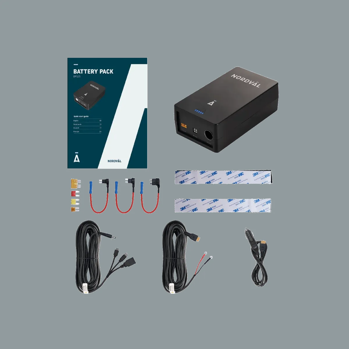 Outlet DC202-2CH 128GB + BP125 combi set Dashcams