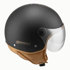 Discount Design Luxe Scooterhelm met vizier Motorhelmen