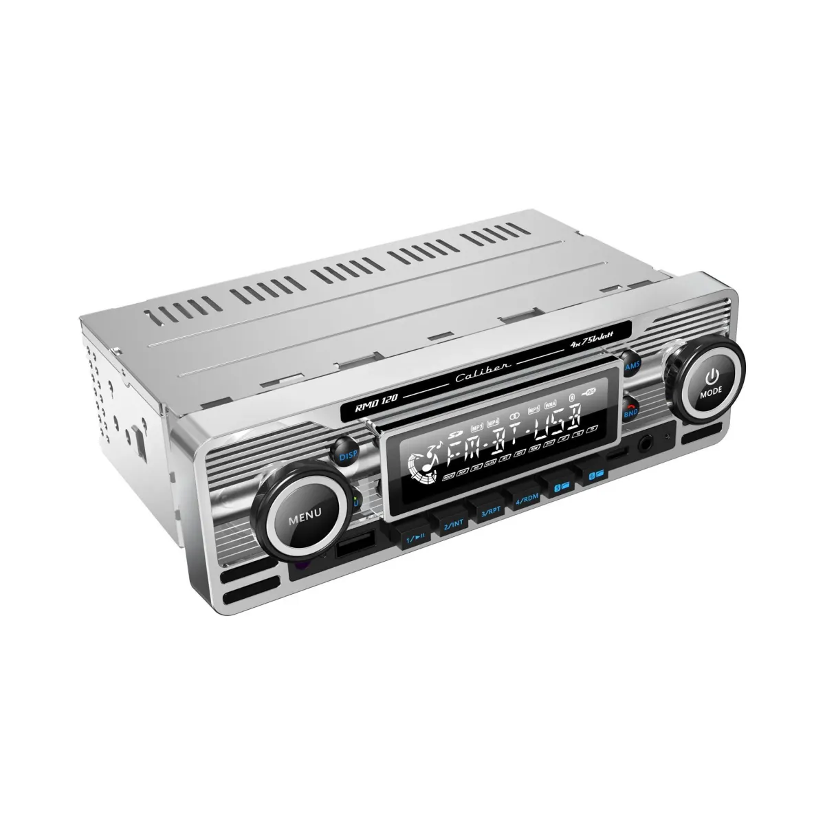 Hot 1-DIN Retro Autoradio Bluetooth USB-C AUX Autoradio'S