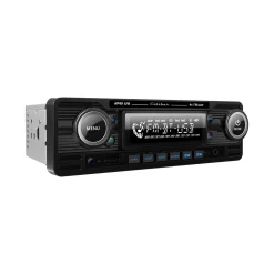 Sale 1-DIN Retro Autoradio Zwart Bluetooth USB-C Autoradio'S