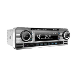Clearance 1-DIN Retro DAB+ Autoradio Chroom Bluetooth Autoradio'S