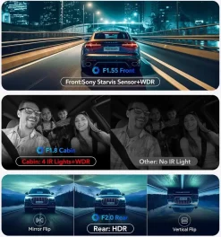 Sale F17 3CH 4K Wifi GPS 64gb dashcam Dashcams