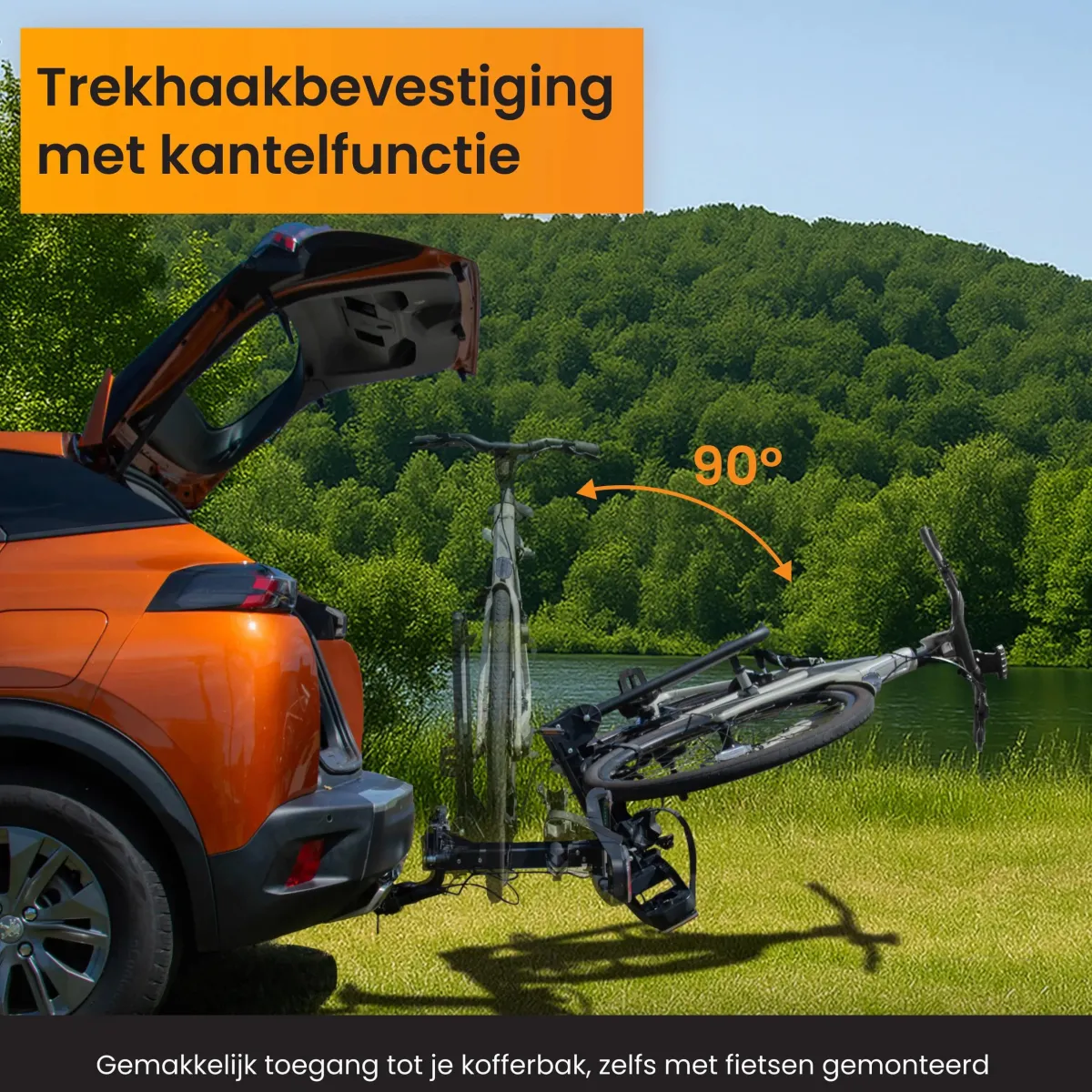 New Fietsendrager Auto - 2 Fietsen Inklapbaar Trekhaak Fietsendragers|Fietsendrager Elektrische Fiets