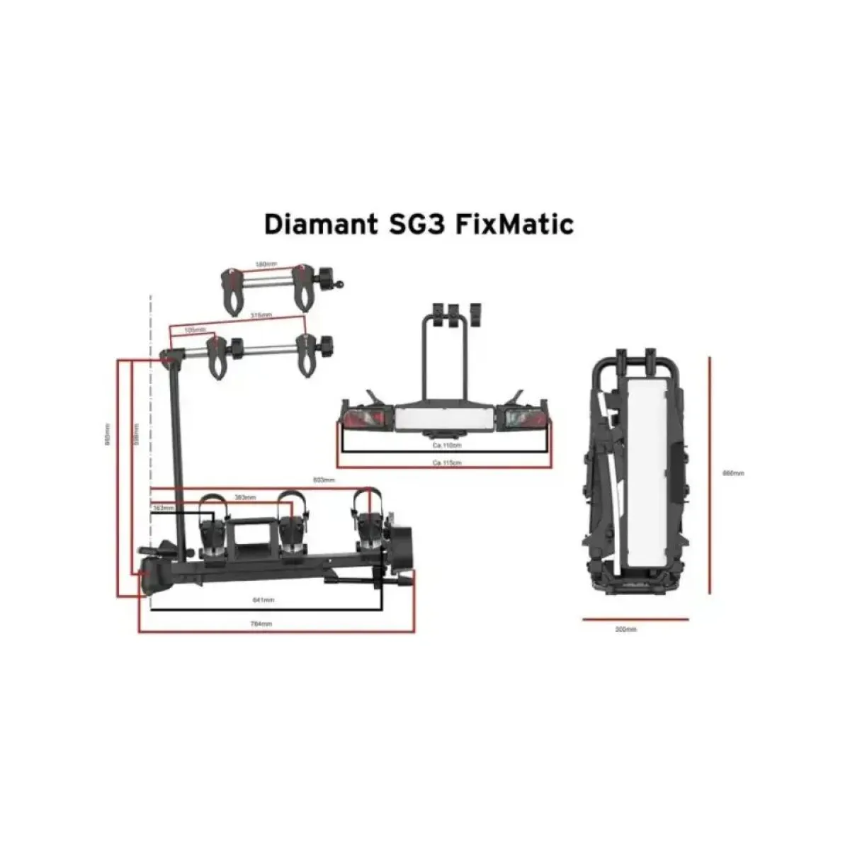 Online fietsendrager Diamant SG3 FixMatic Fietsendragers