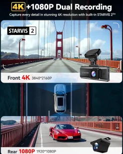 Clearance F7N Elite 4K Touch Wifi GPS 2CH 128gb dashcam Dashcams