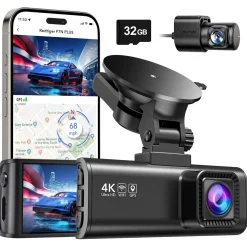 Discount F7NP 4K Wifi GPS 2CH 128gb dashcam Dashcams