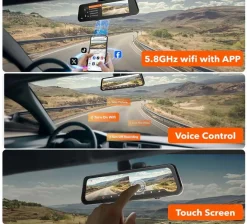 Discount G900 Pro 4K Wifi GPS 128gb Mirror dashcam Dashcams