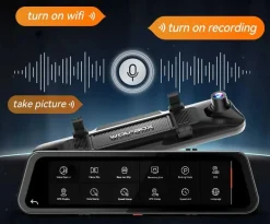 New G900 Tripro bumper 3CH 4K Wifi GPS 256gb Mirror Dashcams