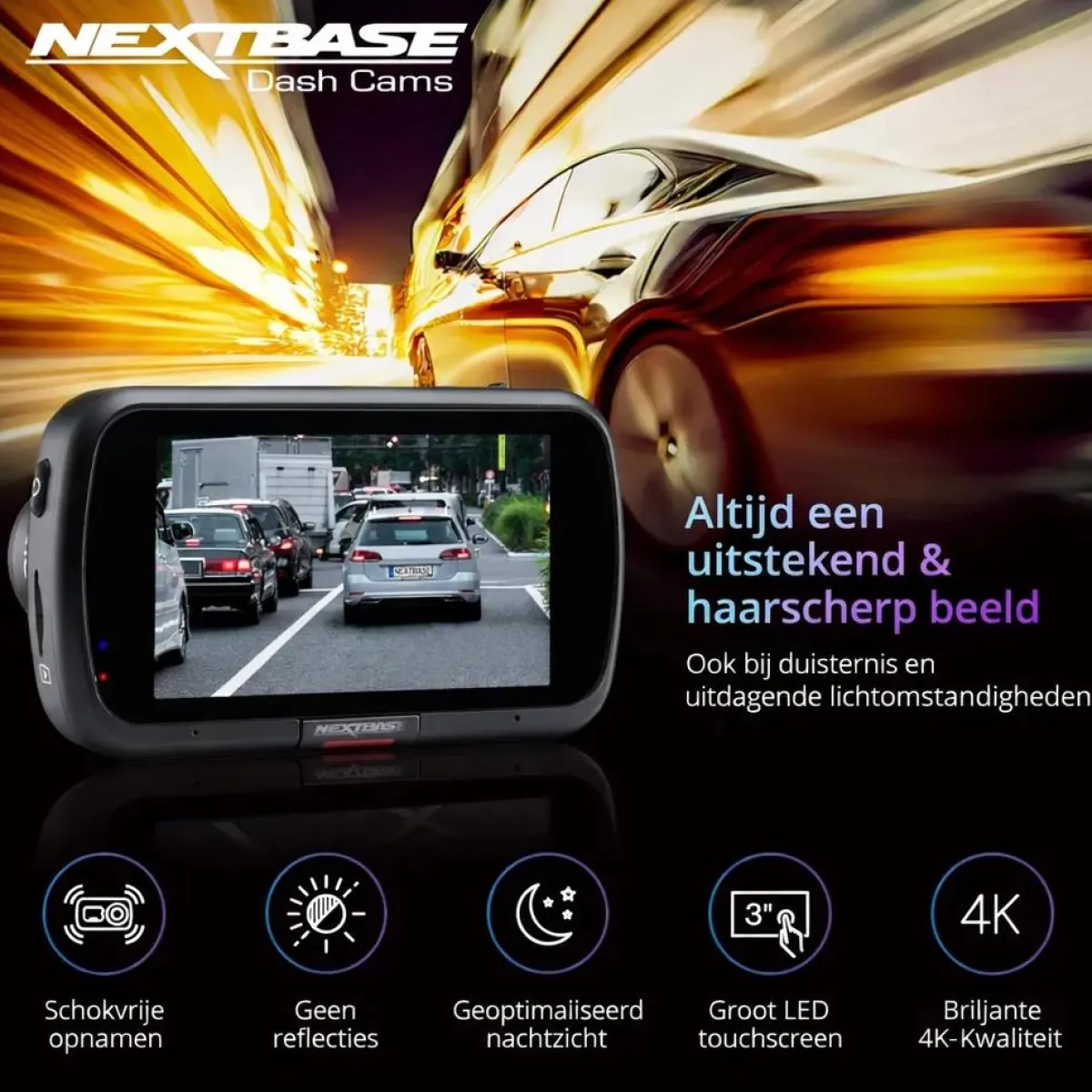 Online 622GW 4K Touch Cloud Wifi GPS Dashcams