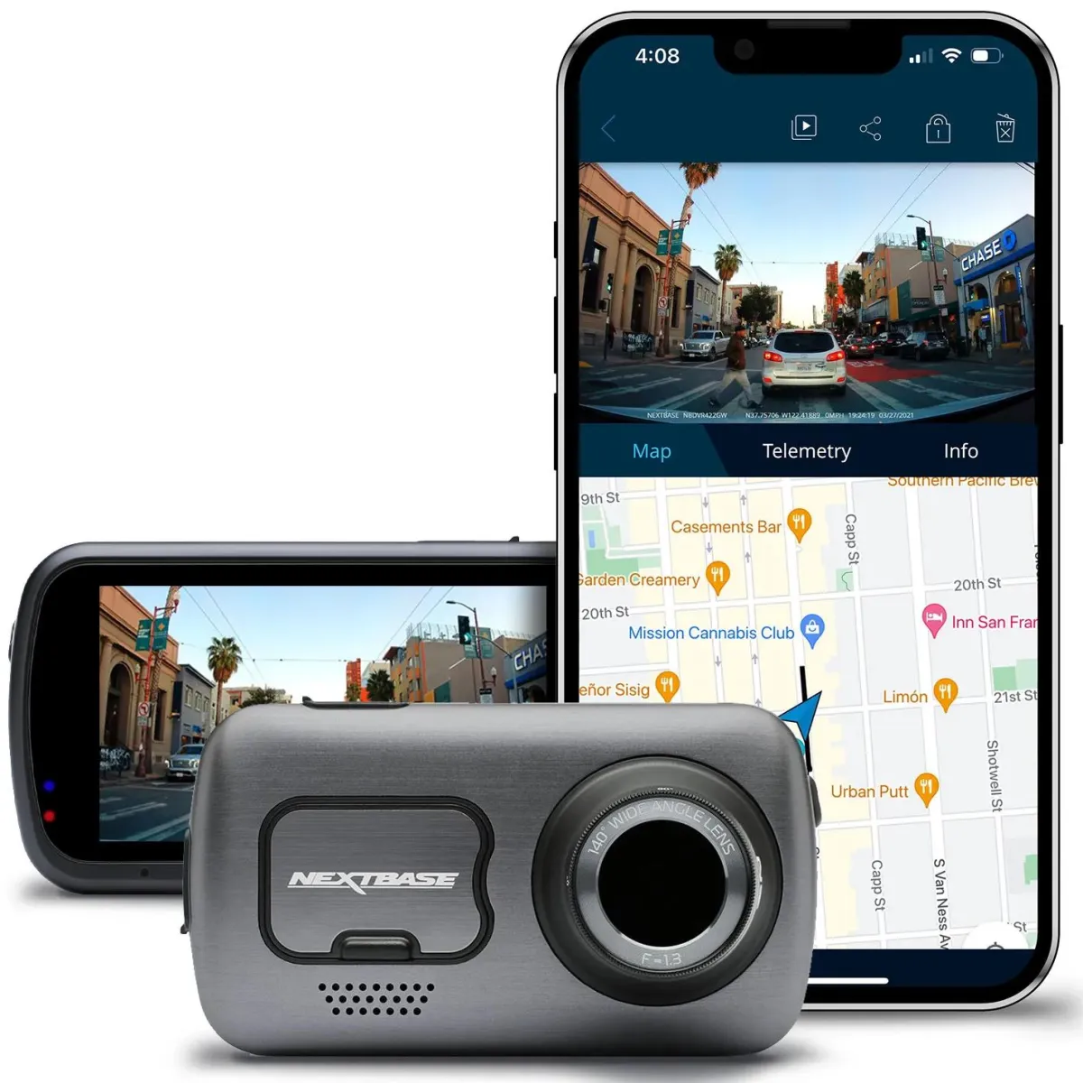 Online 622GW 4K Touch Cloud Wifi GPS Dashcams