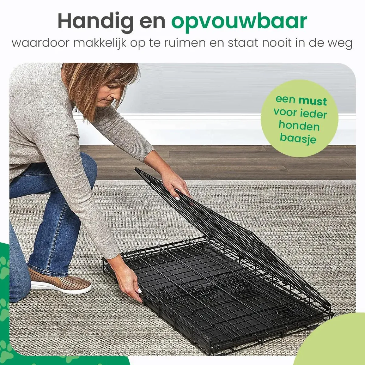 Best Hondenbench XL - Incl. Plaid - 2 Deuren Autobenches & Accessoires