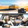 Discount i17 3CH 4K Wifi GPS 64gb dashcam Dashcams