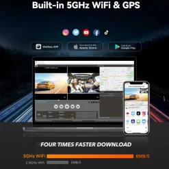 Discount i17 3CH 4K Wifi GPS 64gb dashcam Dashcams
