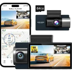 Discount i17 3CH 4K Wifi GPS 64gb dashcam Dashcams