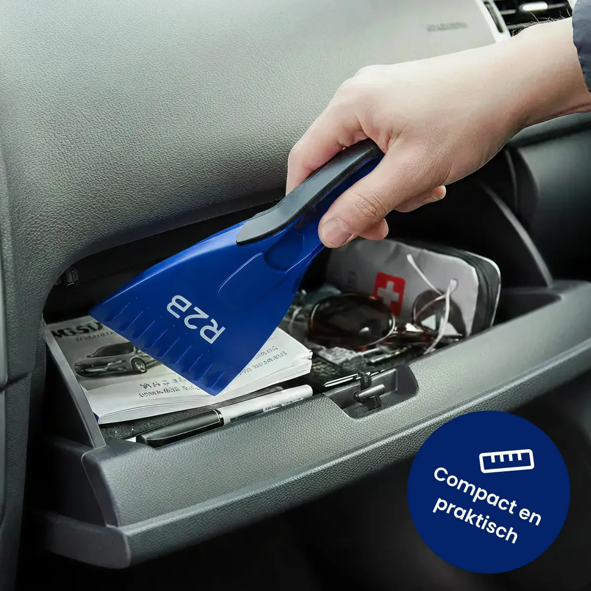 IJskrabber Auto met IJsbreker - Blauw Ijskrabbers