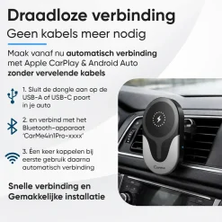 Best 4-in-1 CarPlay & Android Auto Dongle Draadloze Ontvangers