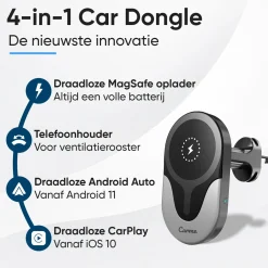 Best 4-in-1 CarPlay & Android Auto Dongle Draadloze Ontvangers