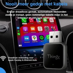 New 4-in-1 CarPlay & Android Auto Dongle Draadloze Ontvangers