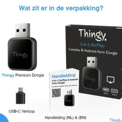 New 4-in-1 CarPlay & Android Auto Dongle Draadloze Ontvangers