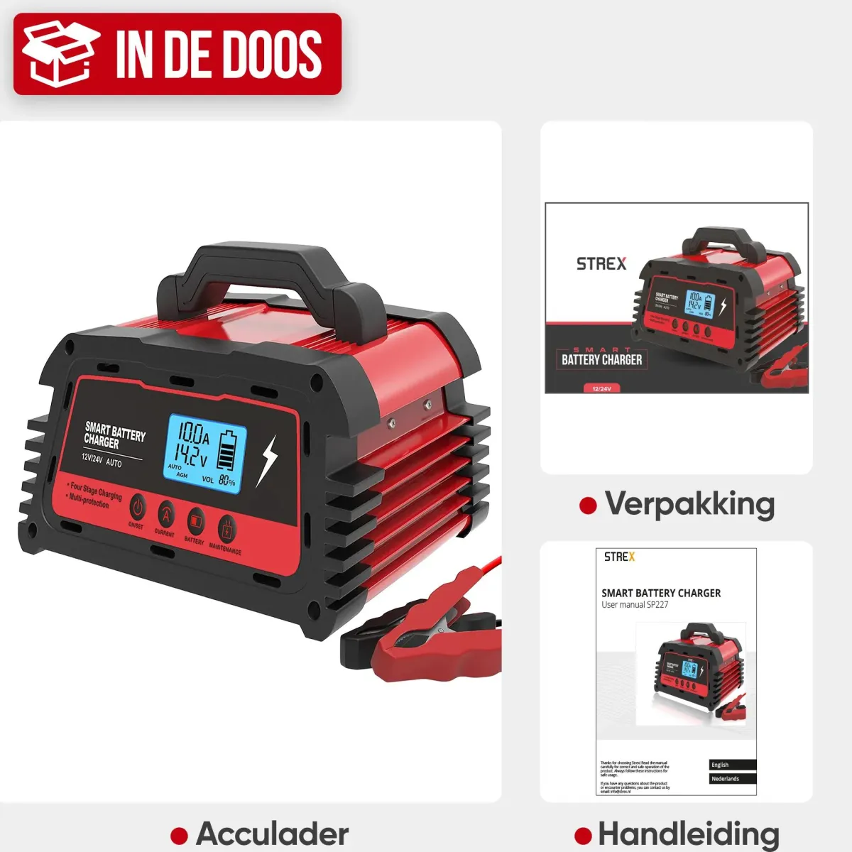 Online Industriele Acculader 12/24V - 5/10/25A Acculaders & Starthulpen