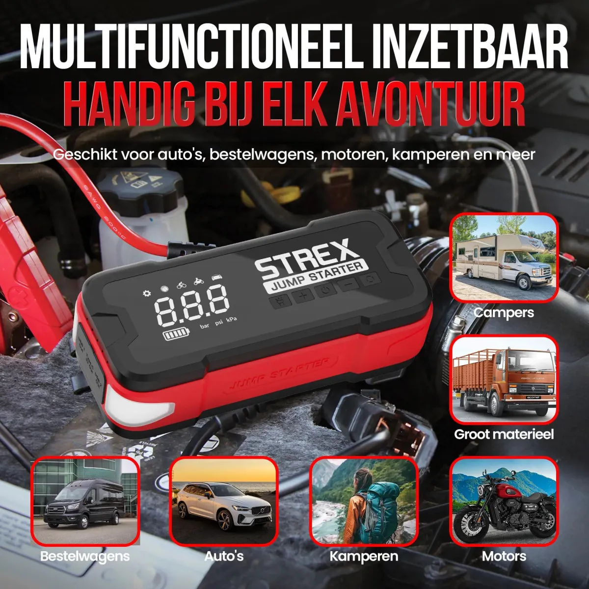 Best Jumpstarter voor Auto met Compressor Acculaders & Starthulpen