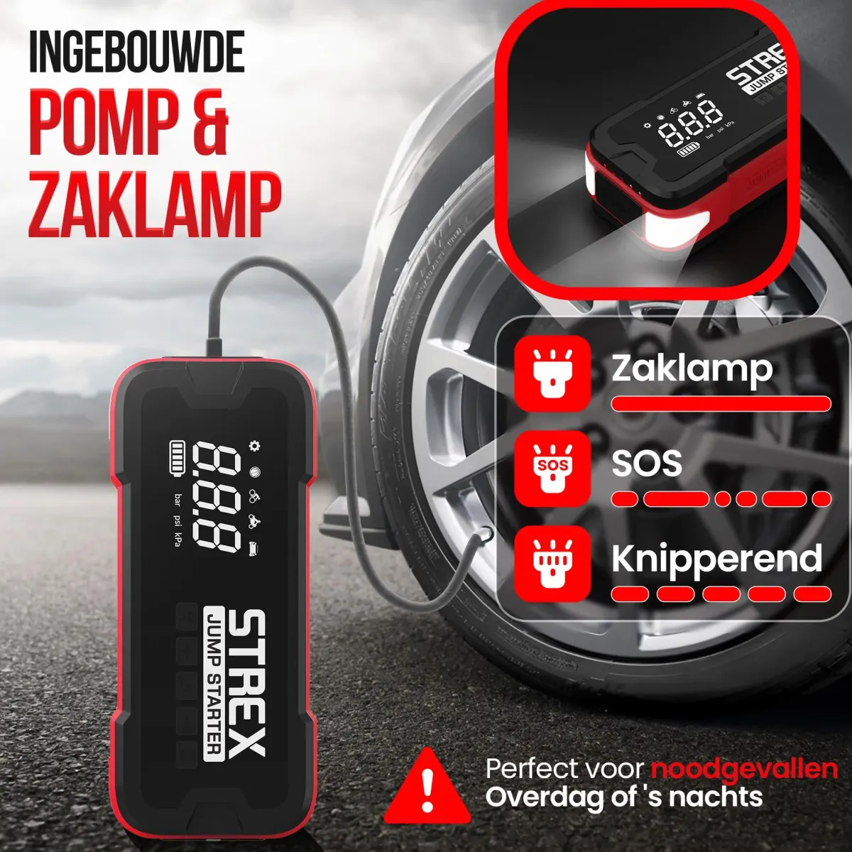 Best Jumpstarter voor Auto met Compressor Acculaders & Starthulpen
